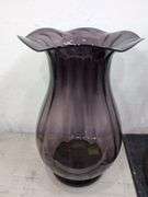 Large glass vase 21" tall. 2a