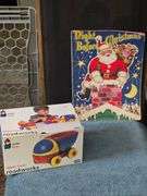 Vintage T'was the Night before Christmas Book/Toy Car