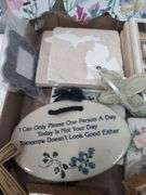 Sayings decor, coasters