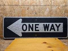 One Way Sign. (BIN) $20