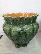 Beautiful flower planter 12.5" dia x 13.5" tall (BIN $50)