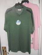2 New w/ Tags Grand Slam XL Golf Shirts - Pink & Green & Blk