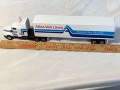 Vintage Kenworth Semi Truck with Trailer Atlas Van Lines Diecast