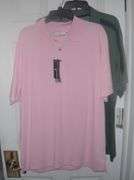 2 New w/ Tags Grand Slam XL Golf Shirts - Pink & Green & Blk