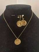 Necklace & dangle earrings