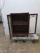 Vintage Wooden Curio Cabinet