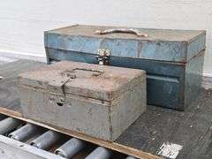 Vintage Metal Toolboxes & Contents. 5B