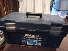Benchtop toolbox with contents