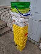 10 COUNT LIDLESS CAT LITTER BUCKETS