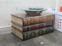 Vintage Book Shaped Trinket Box, Misc. Candles & more. 6C