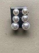 Pearl bracelet &3 pr  earrings