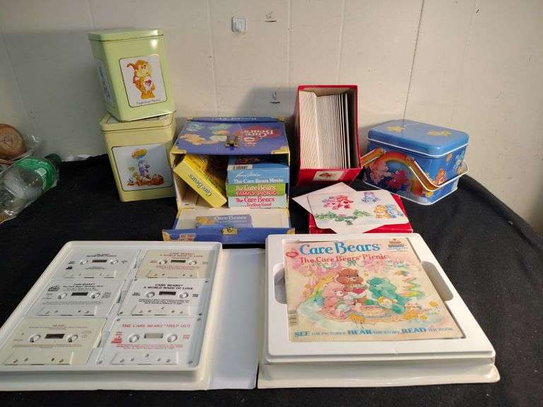 Care Bears tapes, books with cassettes & tins