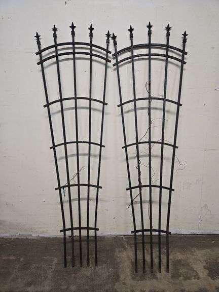 Pair of Metal Garden Trellises