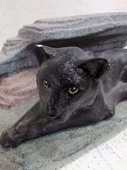 Ceramic panther figure. 1c