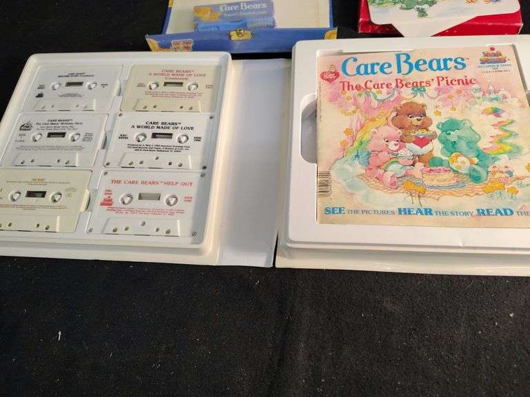 Care Bears tapes, books with cassettes & tins