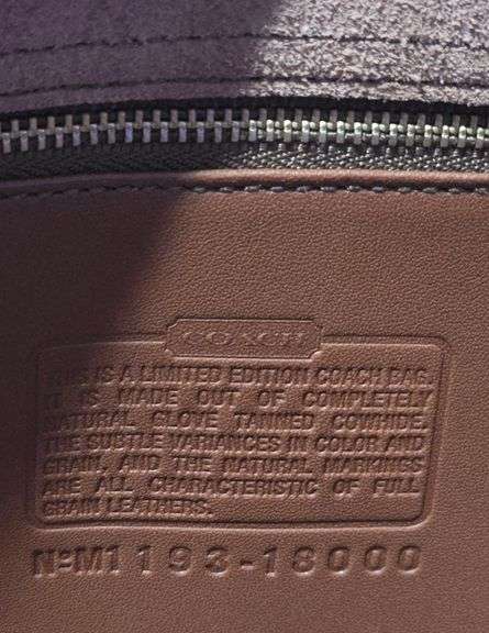 Tan Coach Saddle Bag