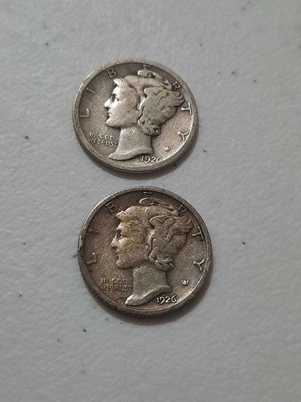 1920 1926 Silver Mercury Dimes