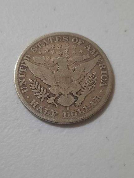1909 S Barber Silver Half Dollar