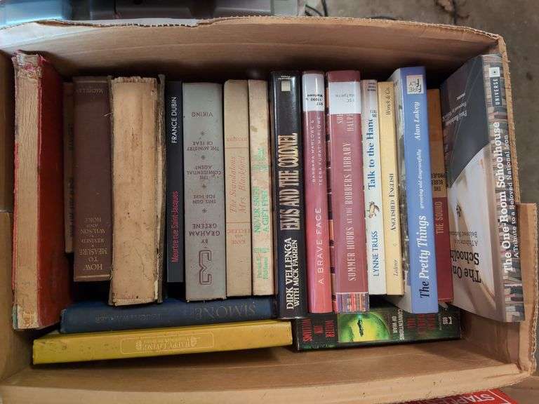 Large lot of books (7 boxes) - variety of genres