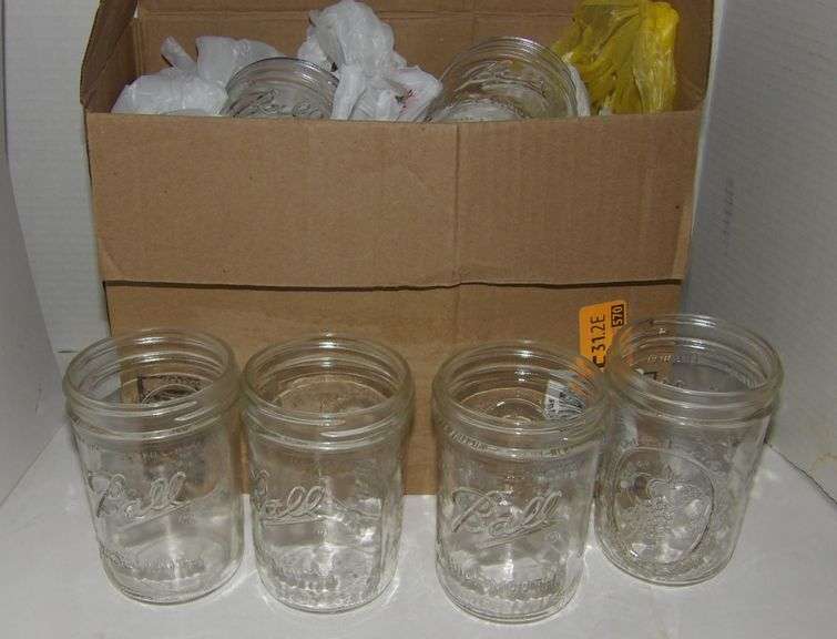 One Dozen Ball Pint Canning Jars (Wide Mouth)