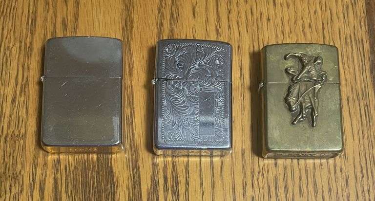 Lot of 3 ZIPPO lighters