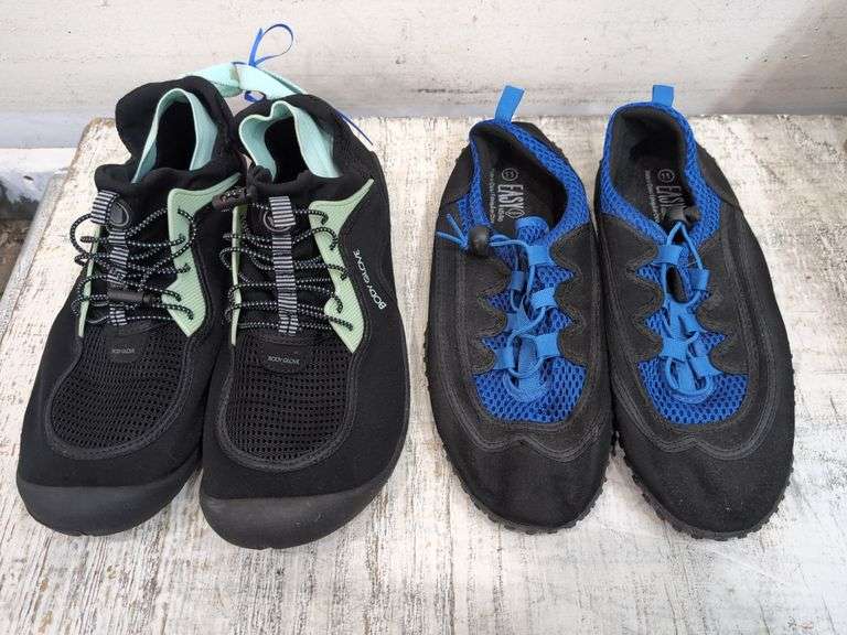 2 pairs of water shoes size 11. 2b