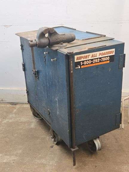 Wilton Vise on Rolling Storage Cabinet