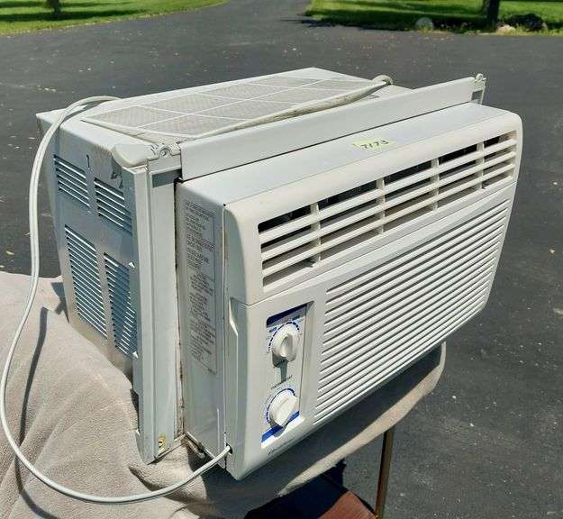 5,250 btu window air conditioner. Works great. Clean.