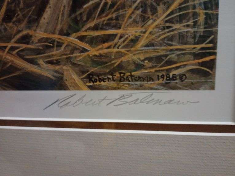 Pheasant print signed and numbered 34"×27"