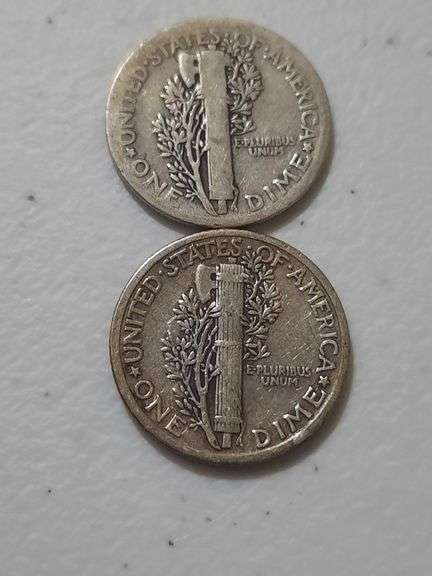 1920 1926 Silver Mercury Dimes
