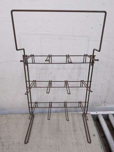 Metal table top display stand. 3a