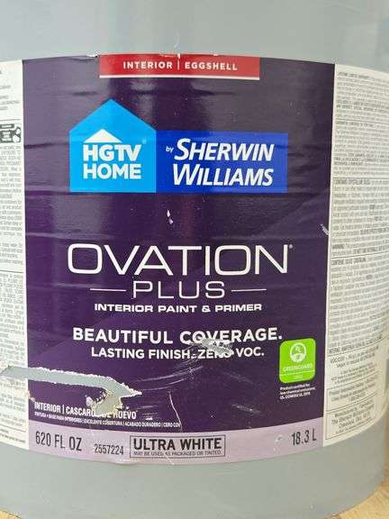 UNOPENED Ovation Plus Ultra White Interior Paint. 5E