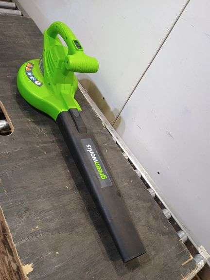 Green works blower. 7a