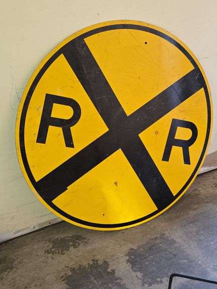 Vintage Railroad Crossing Sign