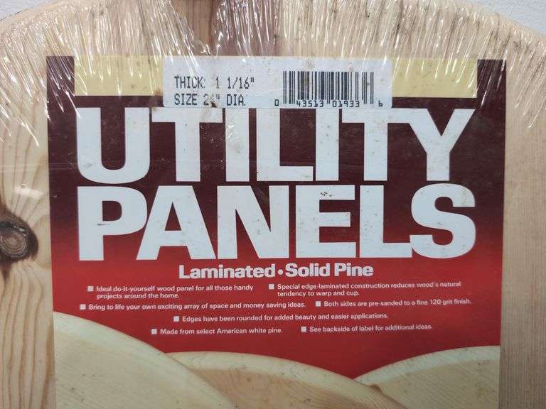 24" solid pine table top NOS. 3a