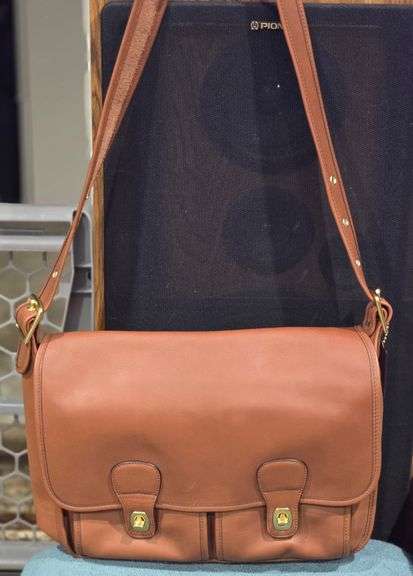 Tan Coach Saddle Bag