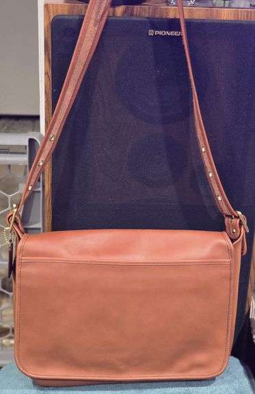 Tan Coach Saddle Bag