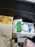 Tote of canning supplies. 9a
