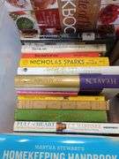 Books, DVD, tote with lid. 8e