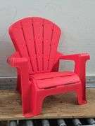 Plastic Red Little Tikes Outdoor Chair. 5A