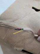 Leviton quad station wire, beige, wire stripper. 3a