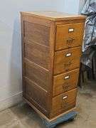 Oak Filing Cabinet by The Wabash Cabinet Co.