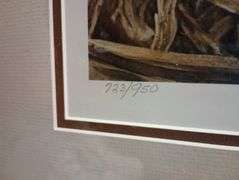 Pheasant print signed and numbered 34"×27"