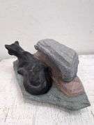 Ceramic panther figure. 1c