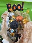 120 Qt. Storage Tote with Lid Full of Various Holiday Decorations. 11B