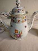 Schumann Germany Empress teapot, creamer and sugar