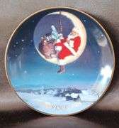 3 Christmas plates