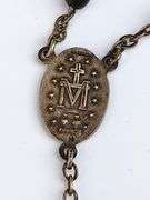 Vintage Sterling and Ebony France rosary