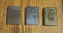 Lot of 3 ZIPPO lighters