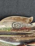 Vintage Danecraft sterling silver leaf brooch